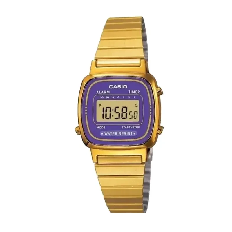 Casio Vintage Purple Dial Ladies Watch- LA670WGA-6DF